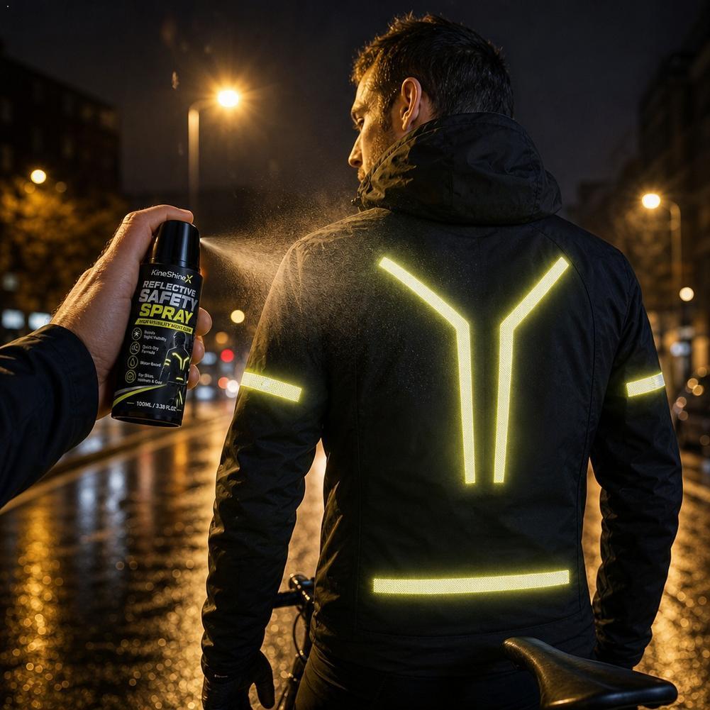 Cycling Commuter Backpack - Night Reflective Safety Spray High Visibility