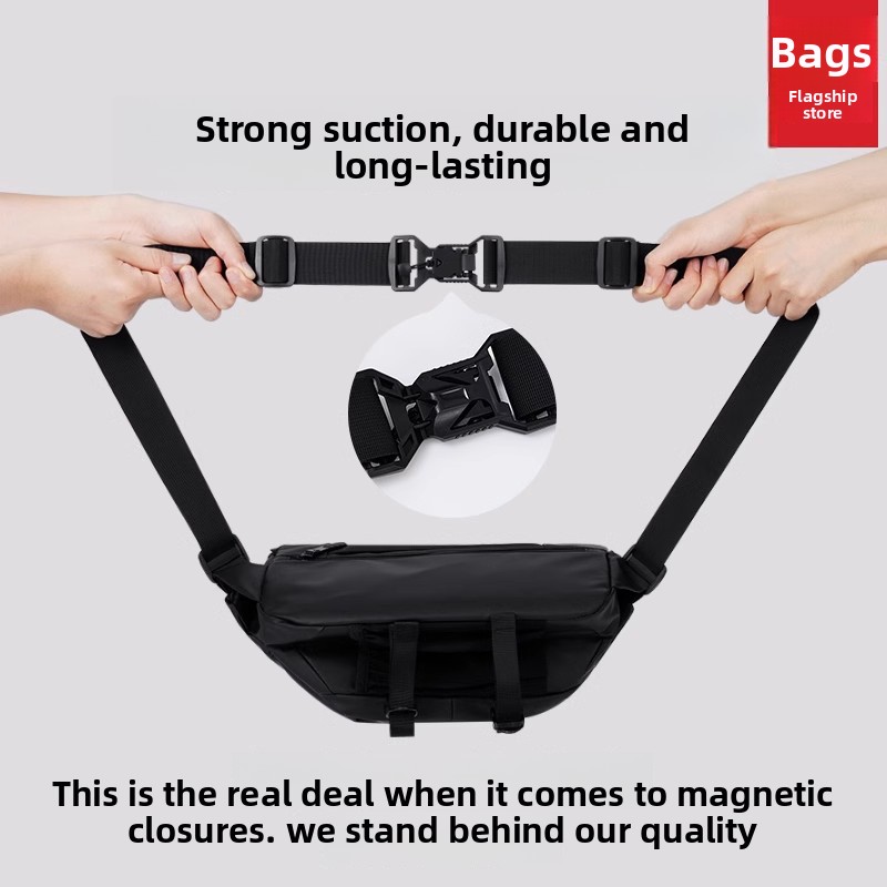 Magnetic Buckle Men Crossbody  - Cycling To Commute review and price